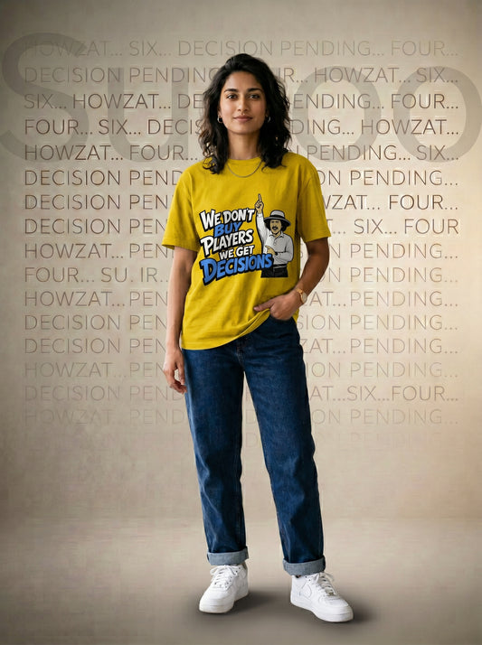 We Don't Buy Players T-Shirt – Regular Fit Premium Cotton (Unisex)