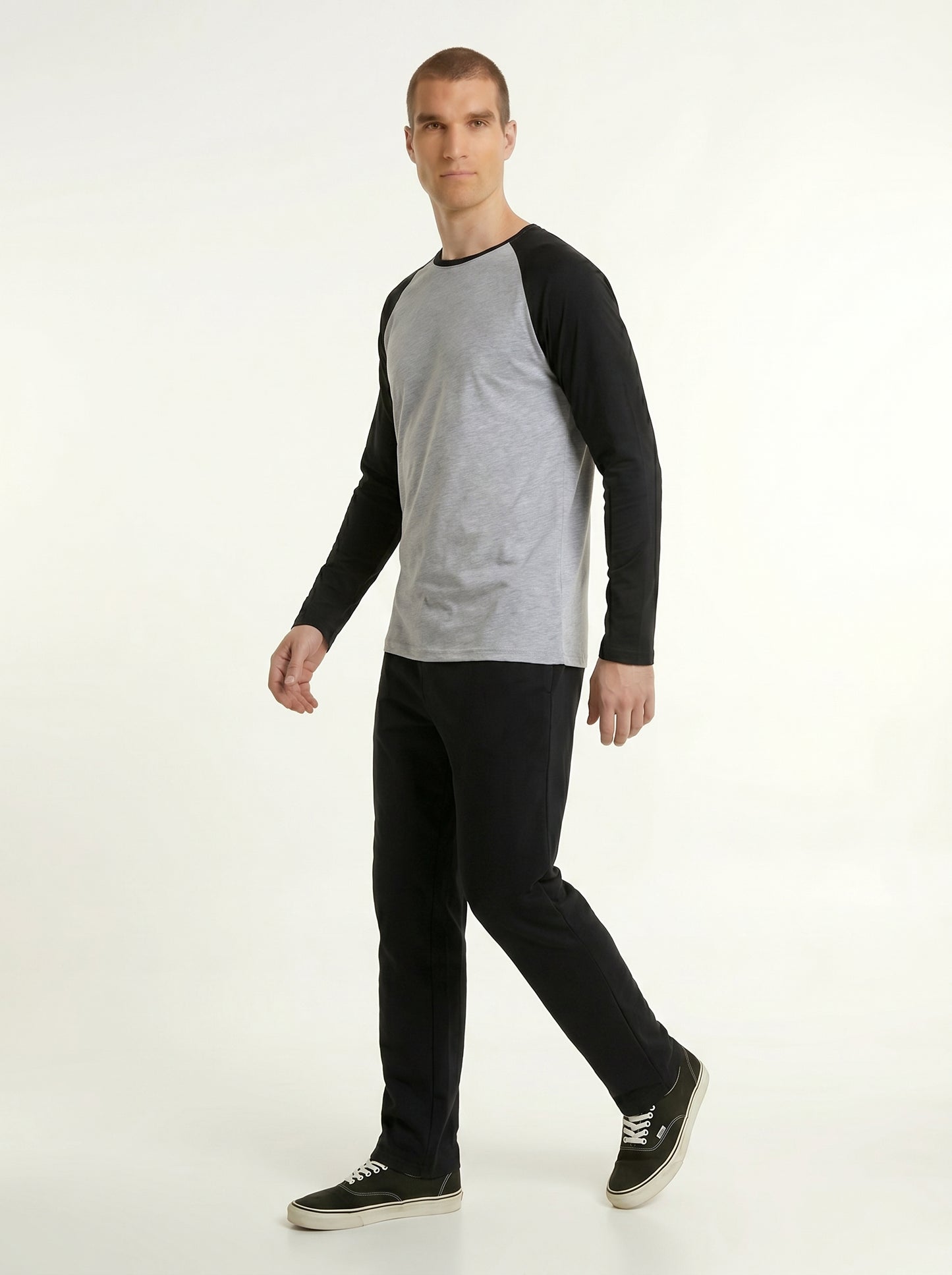 Men’s Raglan Full Sleeve 100% Cotton Soft & Comfortable Fit T-Shirt