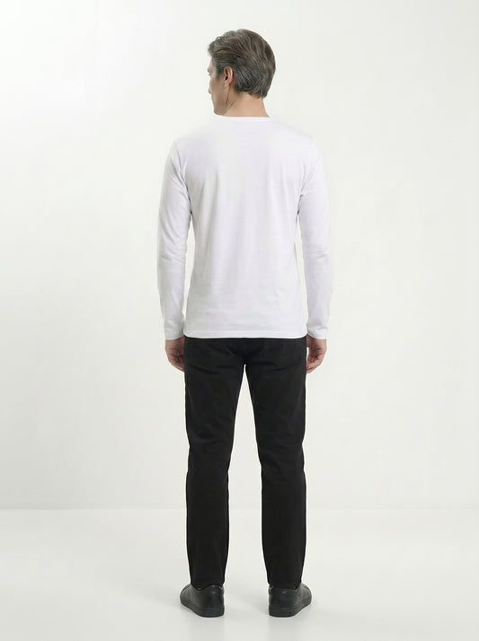 Men’s Regular Fit Full Sleeve T-Shirt – 100% Cotton, Soft & Comfortable