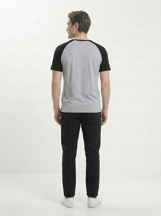 Men’s Raglan Half Sleeve 100% Cotton Soft & Comfortable Fit T-Shirt