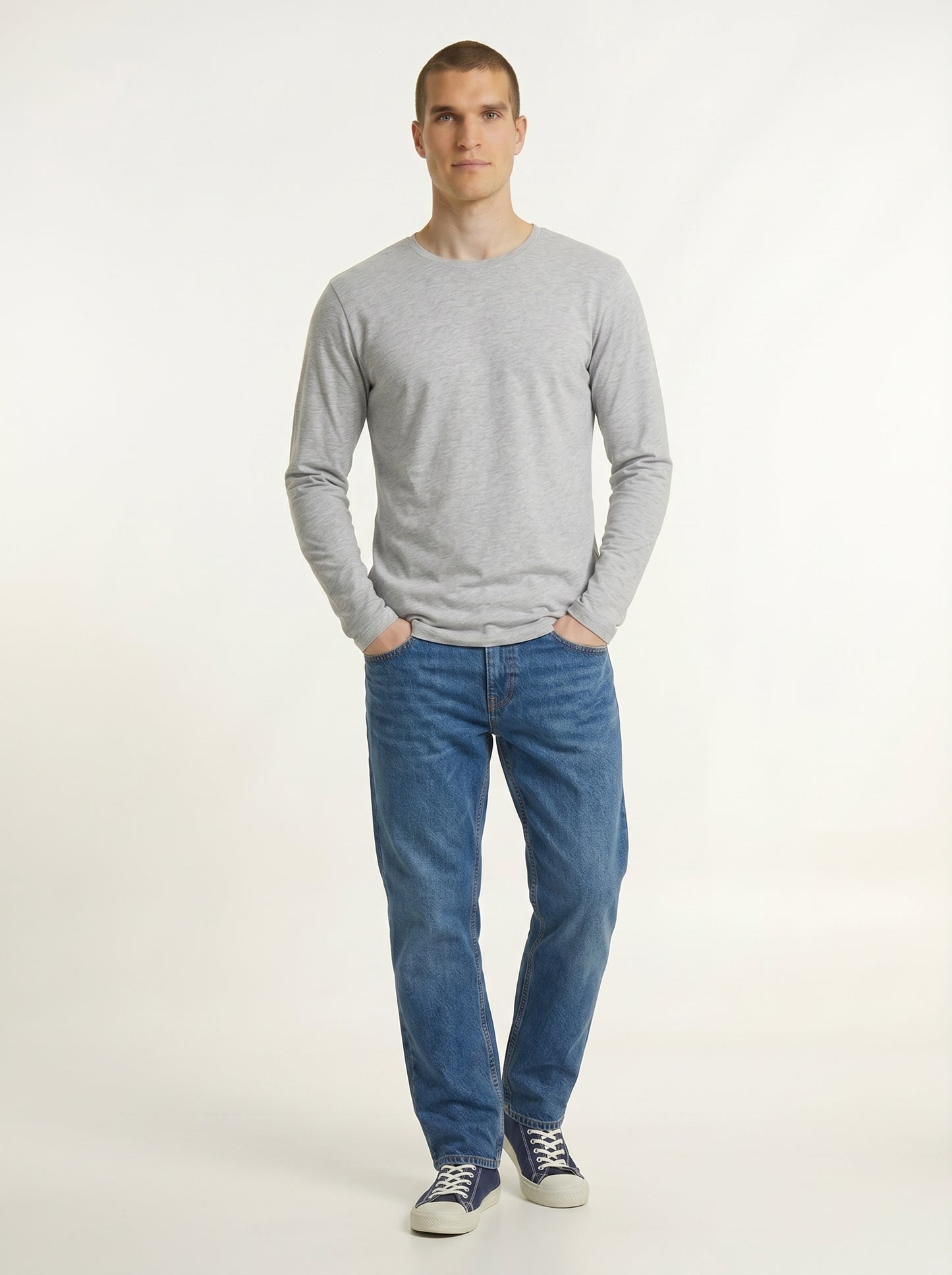 Men’s Regular Fit Full Sleeve T-Shirt – 100% Cotton, Soft & Comfortable