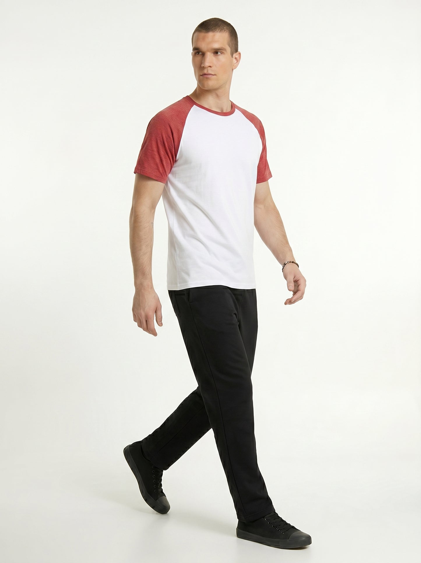 Men’s Raglan Half Sleeve 100% Cotton Soft & Comfortable Fit T-Shirt