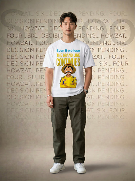 The Grand Line Continues Graphic T-Shirt – Oversized Fit Premium Cotton (Unisex)