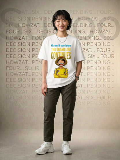 The Grand Line Continues Graphic T-Shirt – Oversized Fit Premium Cotton (Unisex)