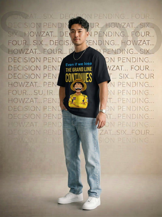 The Grand Line Continues Graphic T-Shirt – Oversized Fit Premium Cotton (Unisex)