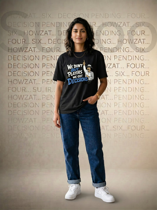 We Don't Buy Players T-Shirt – Oversized Fit Premium Cotton (Unisex)
