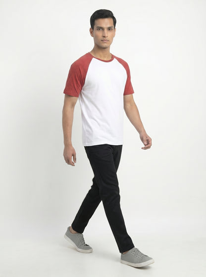 Men’s Raglan Half Sleeve 100% Cotton Soft & Comfortable Fit T-Shirt
