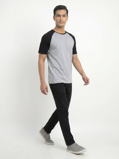 Men’s Raglan Half Sleeve 100% Cotton Soft & Comfortable Fit T-Shirt