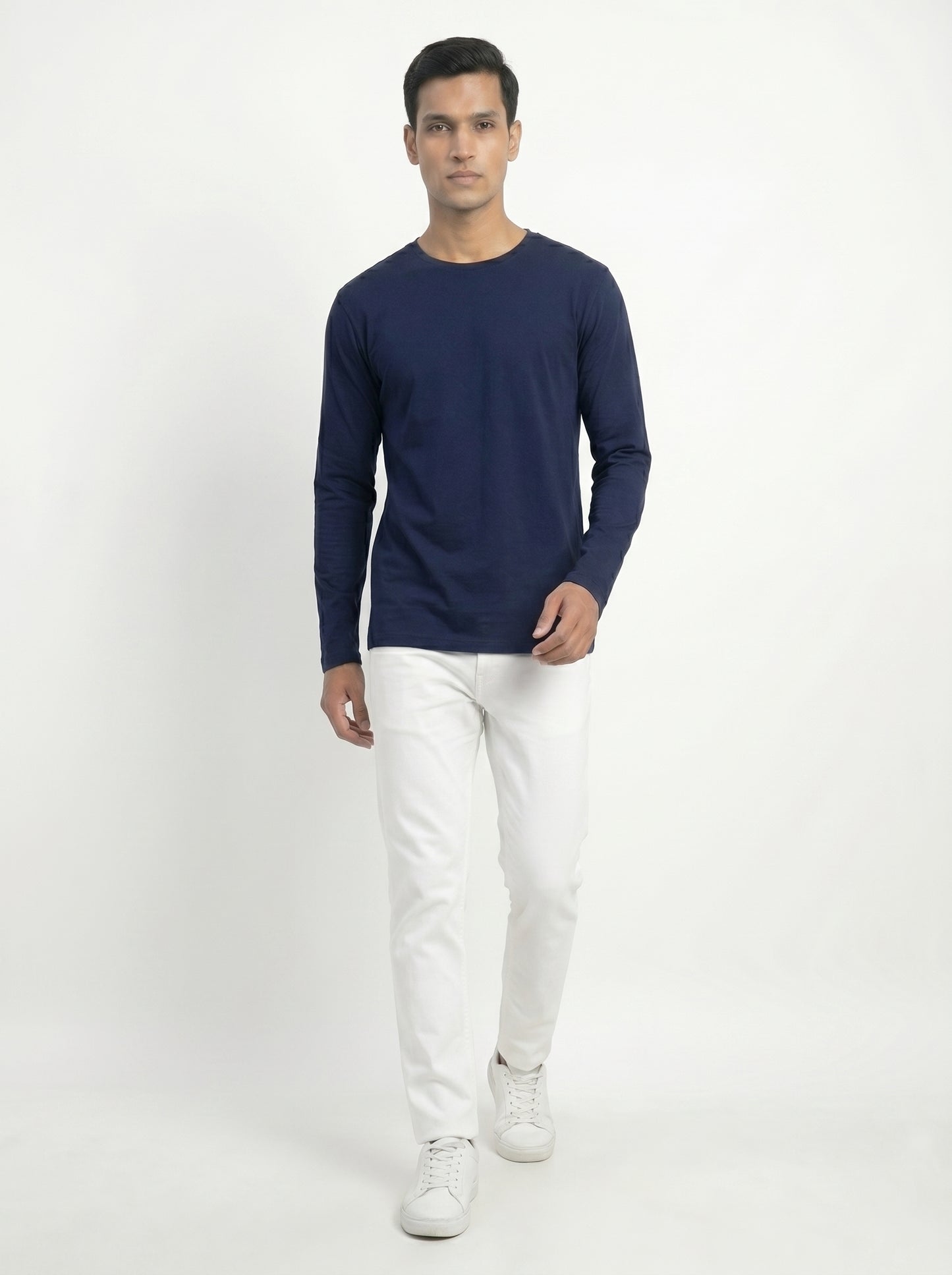 Men’s Regular Fit Full Sleeve T-Shirt – 100% Cotton, Soft & Comfortable