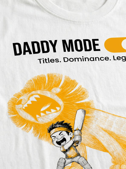 Daddy Mode Baby Mode Graphic T-Shirt – Oversized Fit Premium Cotton (Unisex)