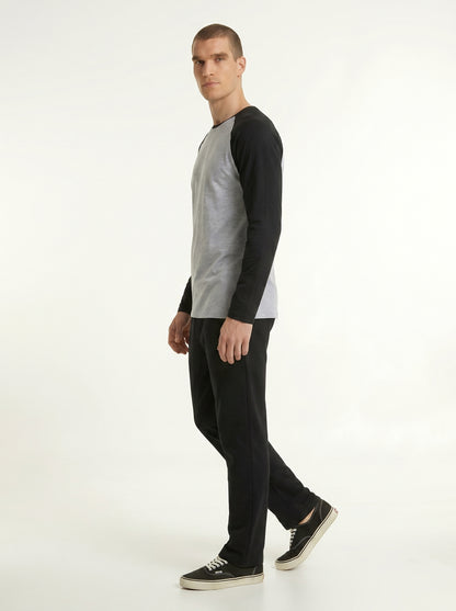 Men’s Raglan Full Sleeve 100% Cotton Soft & Comfortable Fit T-Shirt