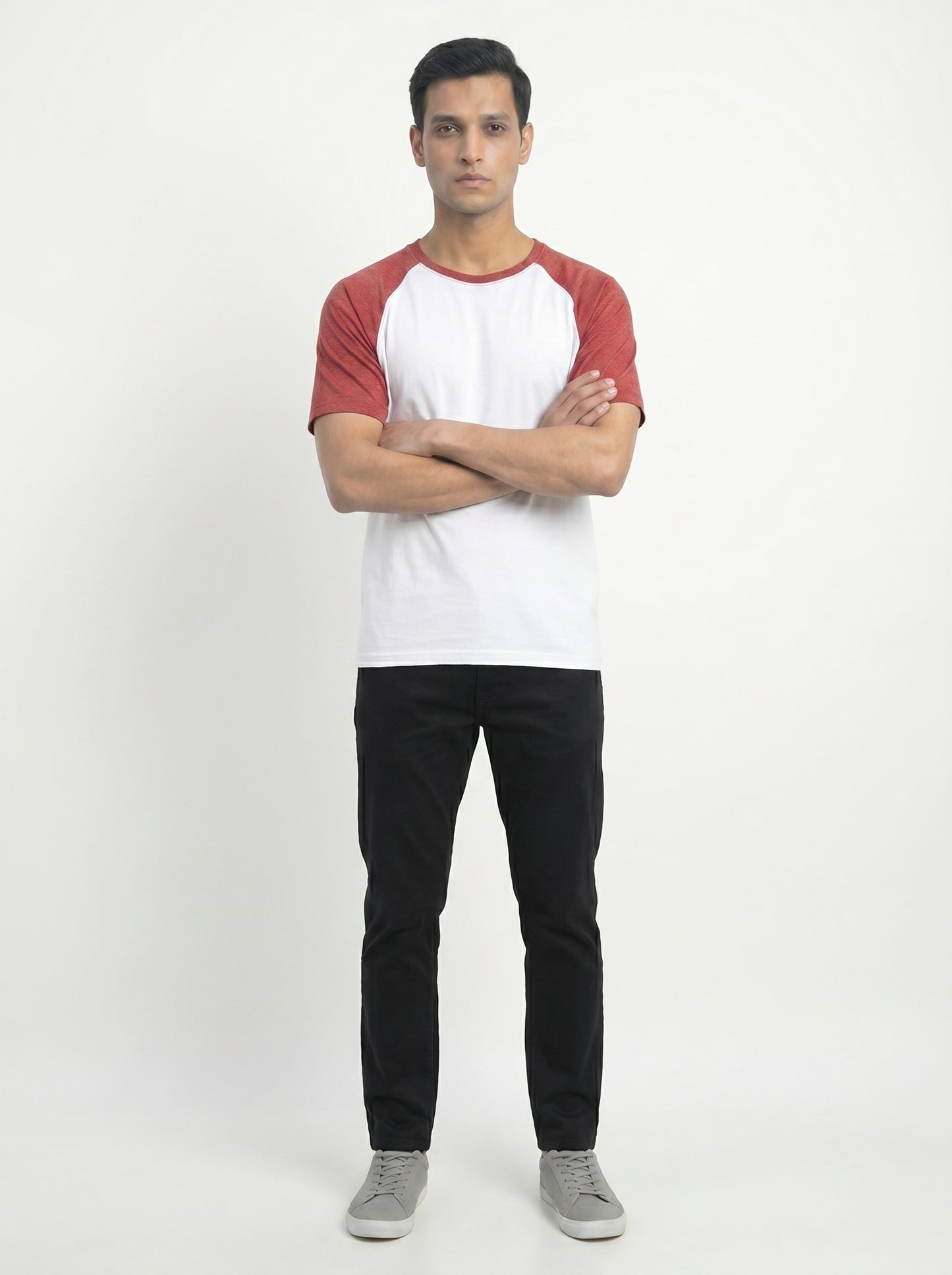 Men’s Raglan Half Sleeve 100% Cotton Soft & Comfortable Fit T-Shirt