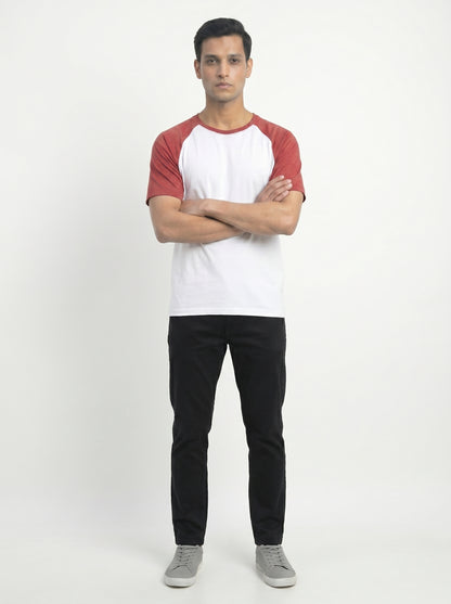 Men’s Raglan Half Sleeve 100% Cotton Soft & Comfortable Fit T-Shirt