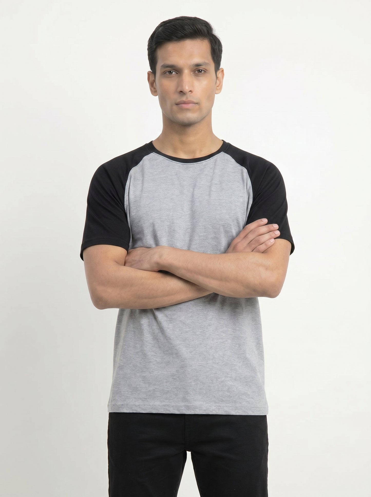 Men’s Raglan Half Sleeve 100% Cotton Soft & Comfortable Fit T-Shirt