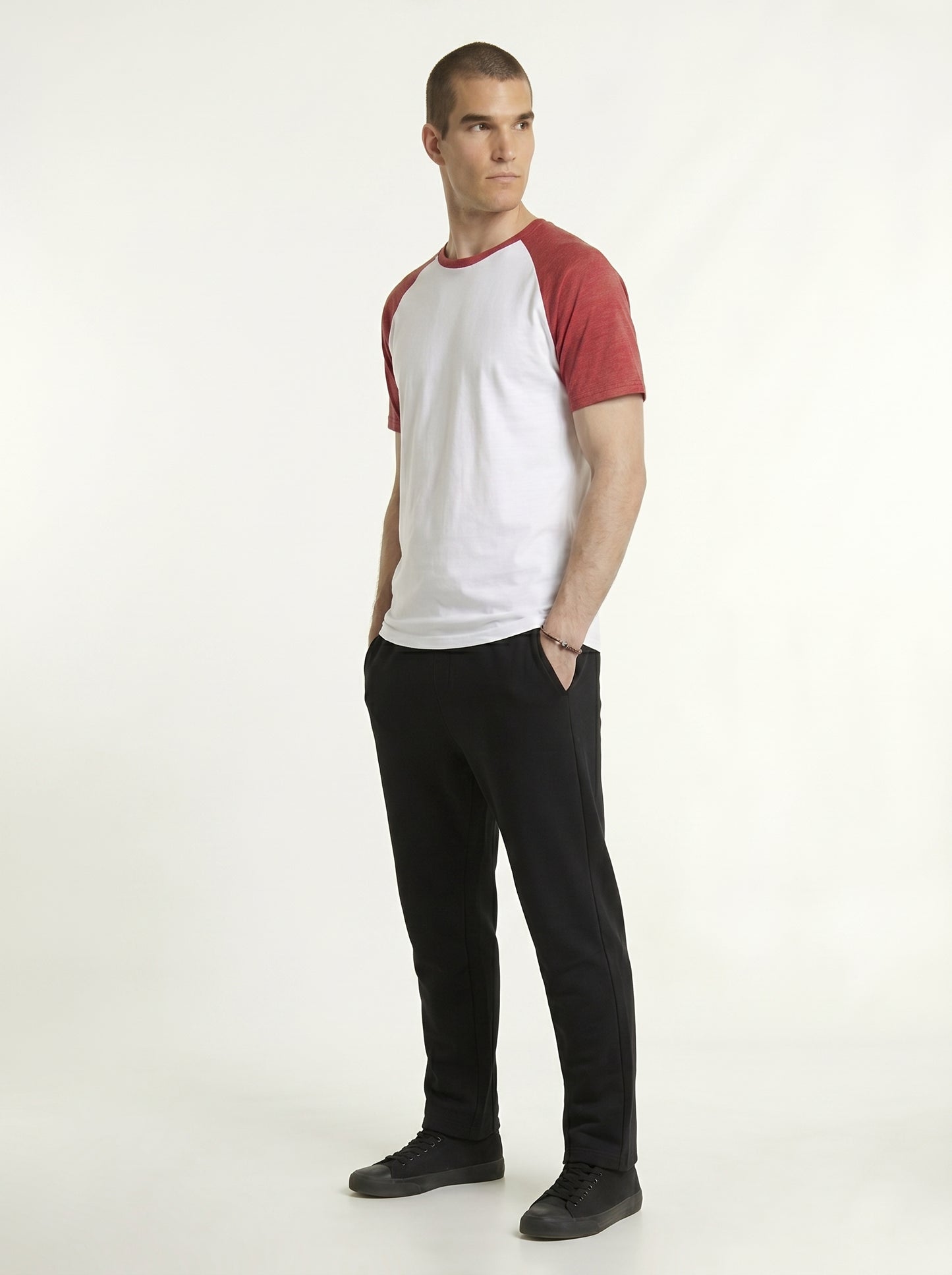 Men’s Raglan Half Sleeve 100% Cotton Soft & Comfortable Fit T-Shirt