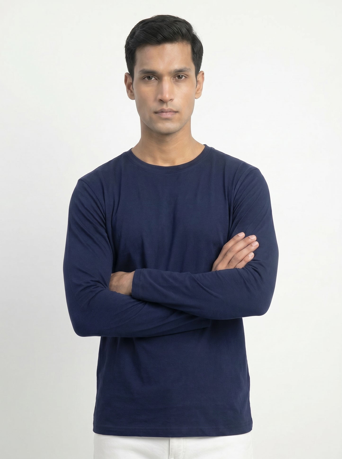 Men’s Regular Fit Full Sleeve T-Shirt – 100% Cotton, Soft & Comfortable