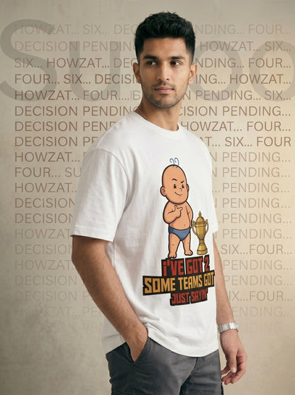 ‘Some Teams Got 1’ T-Shirt – Oversized Fit Premium Cotton (Unisex)