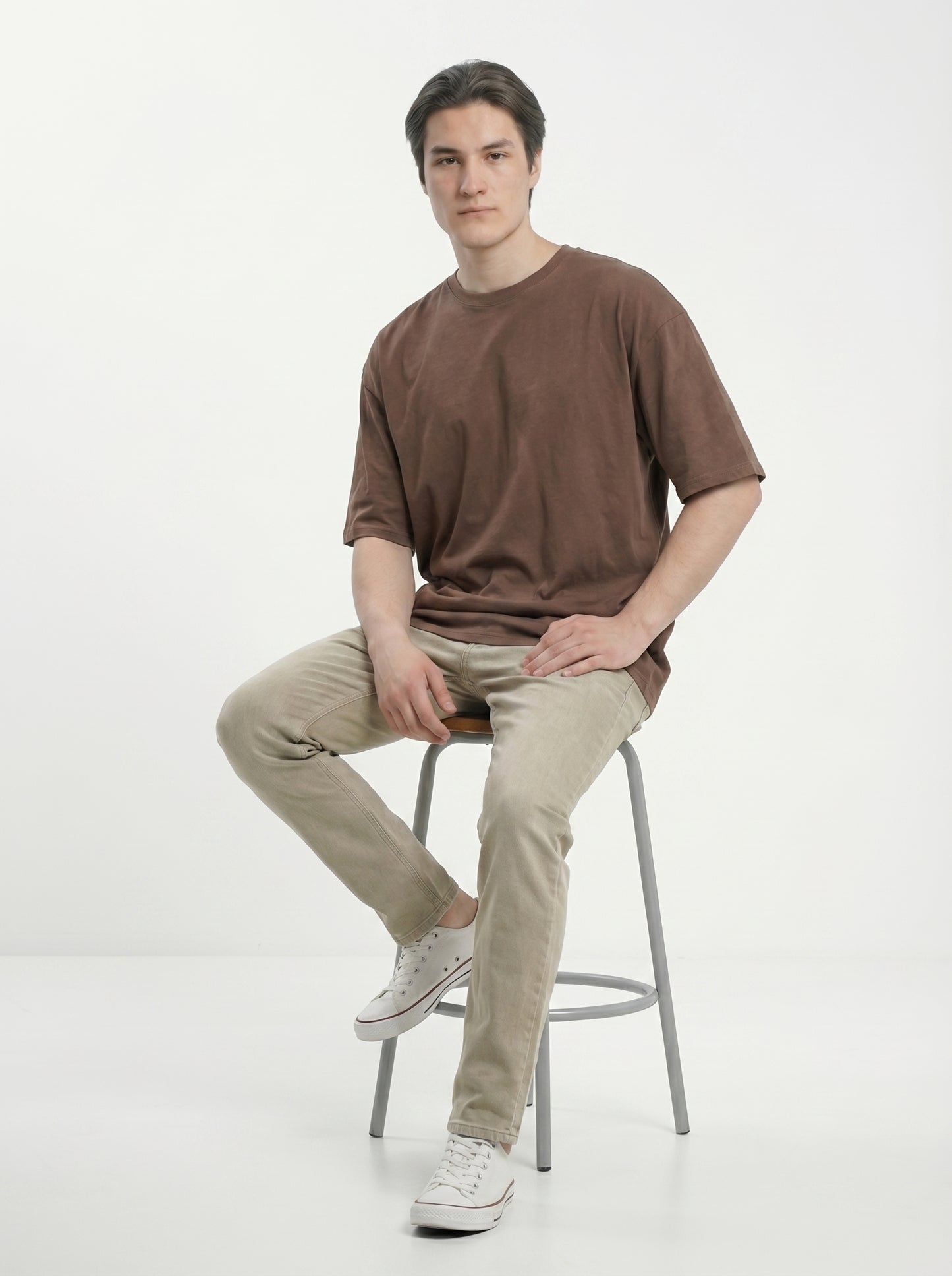 Premium 220 GSM Oversized Cotton T-Shirt – Unisex