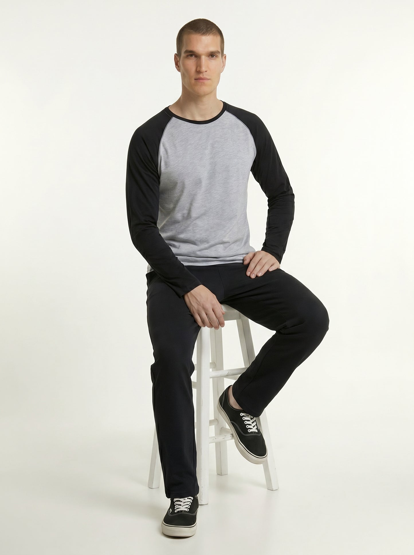 Men’s Raglan Full Sleeve 100% Cotton Soft & Comfortable Fit T-Shirt