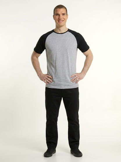 Men’s Raglan Half Sleeve 100% Cotton Soft & Comfortable Fit T-Shirt