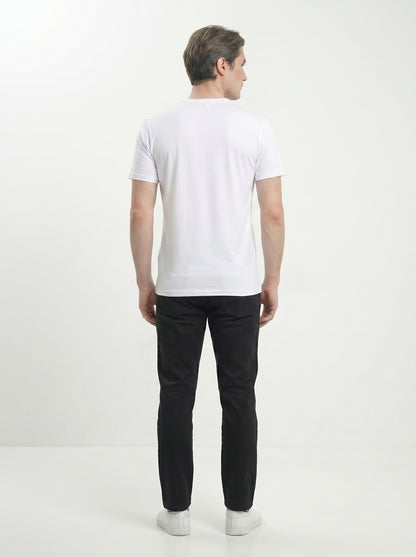 Men’s Regular Fit V-Neck Half Sleeve T-Shirt – 100% Cotton, Soft & Comfortable