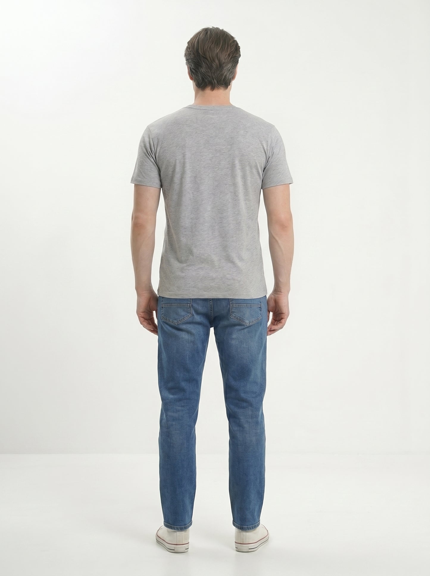 Men’s Regular Fit V-Neck Half Sleeve T-Shirt – 100% Cotton, Soft & Comfortable
