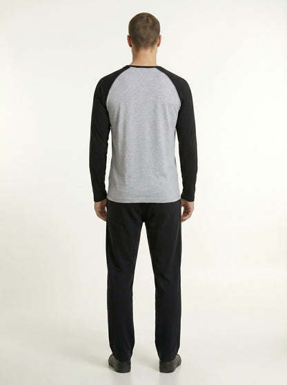 Men’s Raglan Full Sleeve 100% Cotton Soft & Comfortable Fit T-Shirt