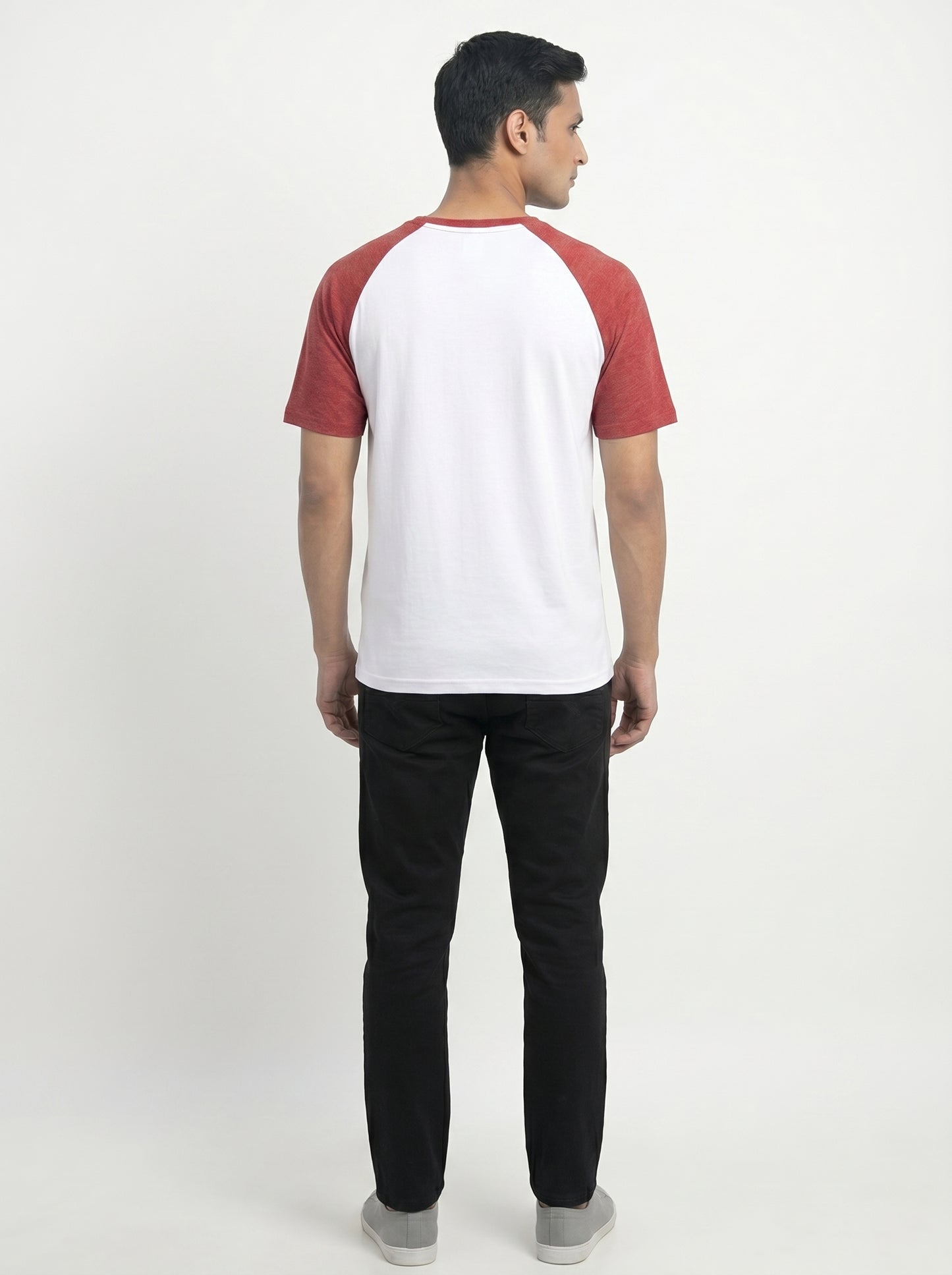 Men’s Raglan Half Sleeve 100% Cotton Soft & Comfortable Fit T-Shirt