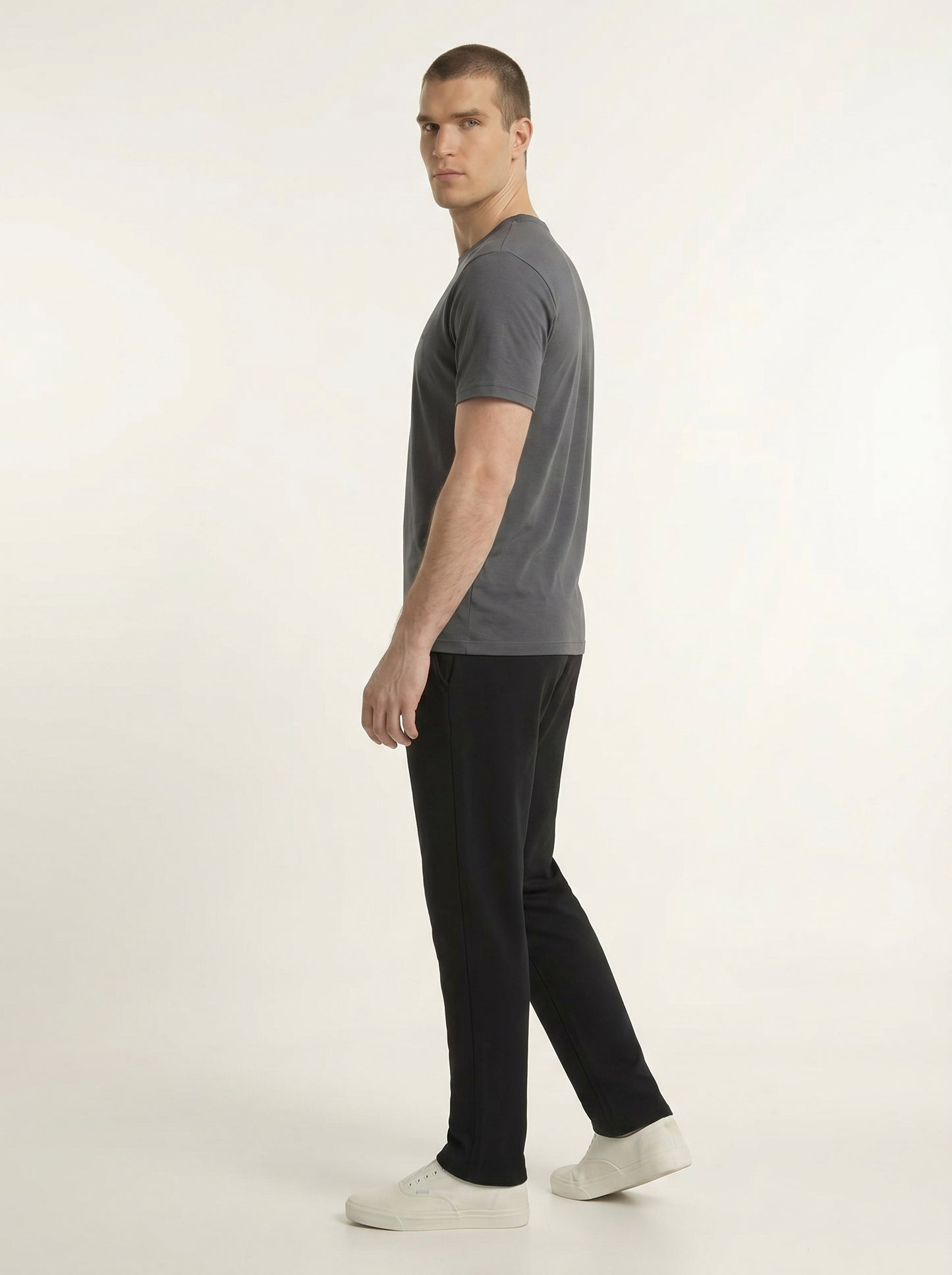 Breeze Men’s Regular Fit Short Sleeve T-Shirt – 100% Micro Polyester, Dot Knit