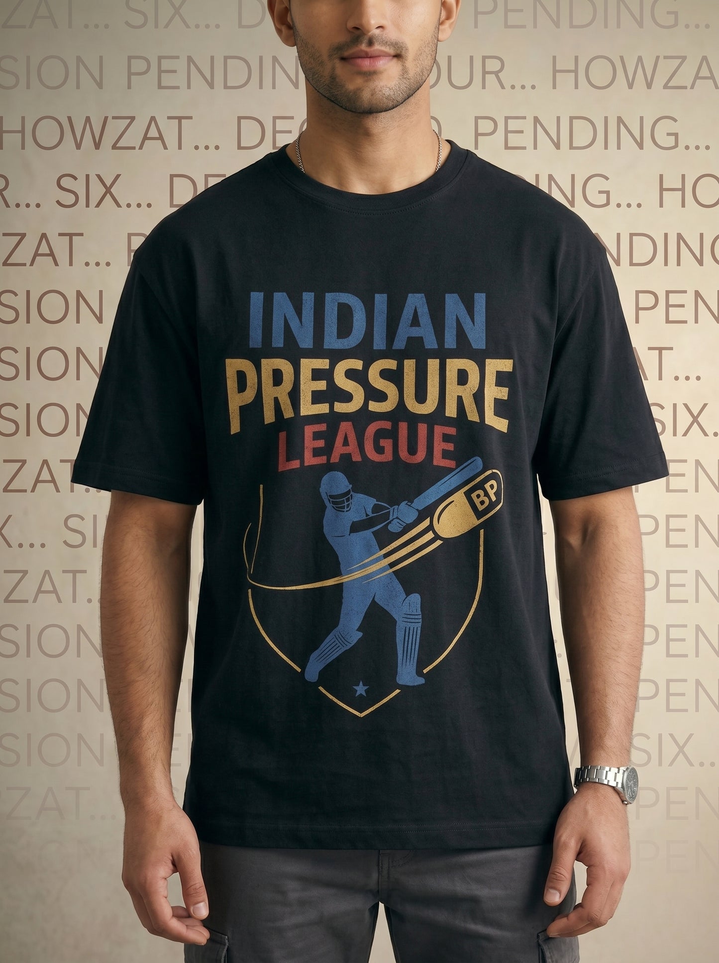 Indian Pressure League T-Shirt – Oversized Fit Premium Cotton (Unisex)