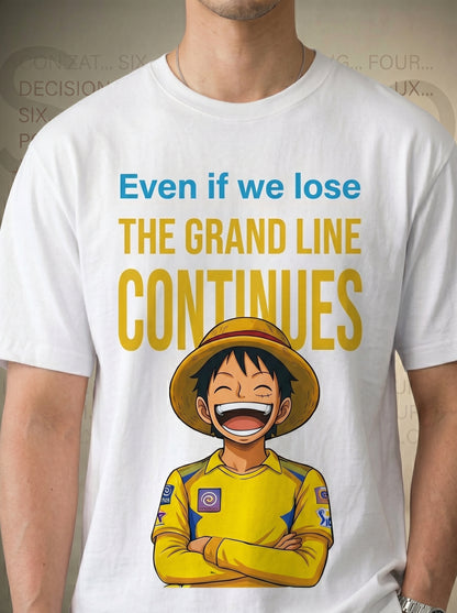 The Grand Line Continues Graphic T-Shirt – Oversized Fit Premium Cotton (Unisex)