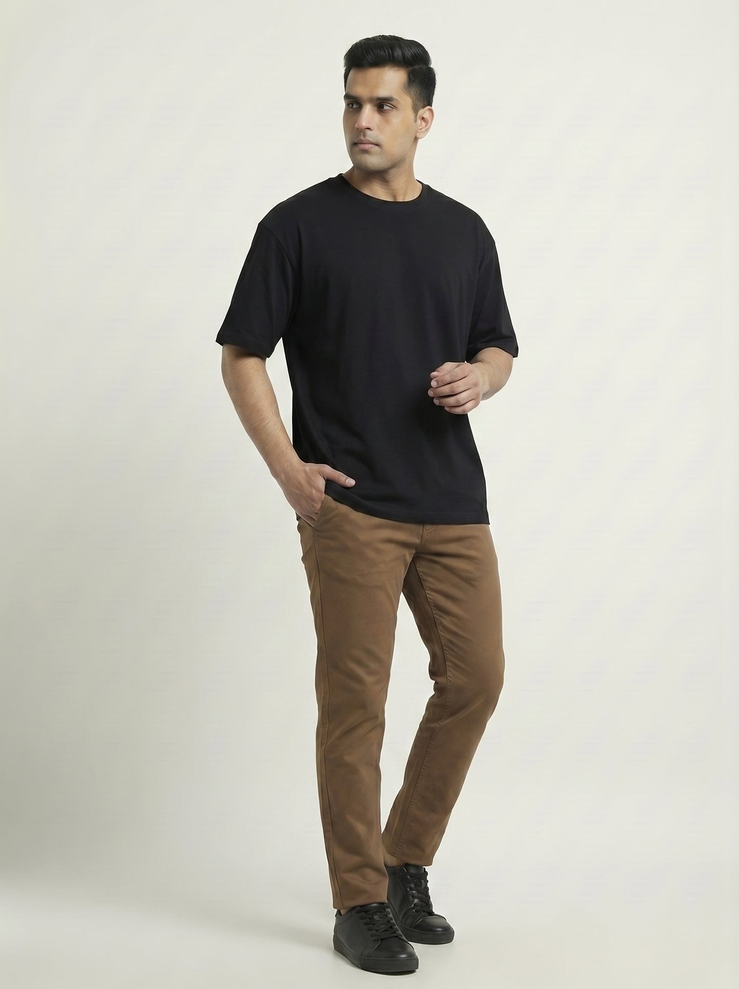 Premium 220 GSM Oversized Cotton T-Shirt – Unisex