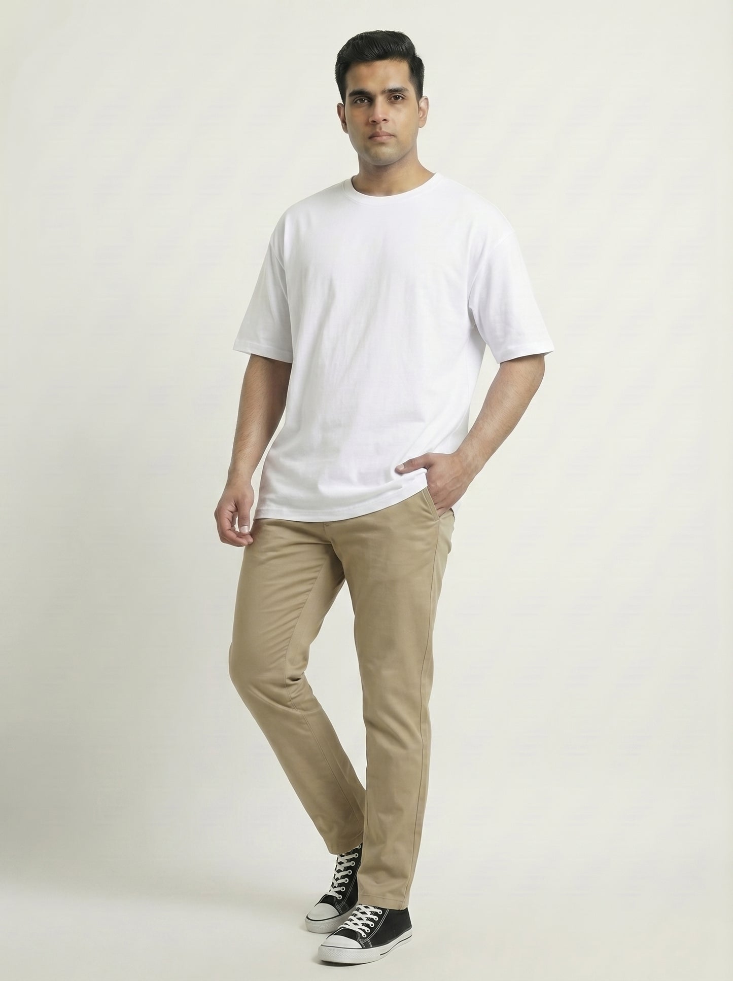 Premium 220 GSM Oversized Cotton T-Shirt – Unisex