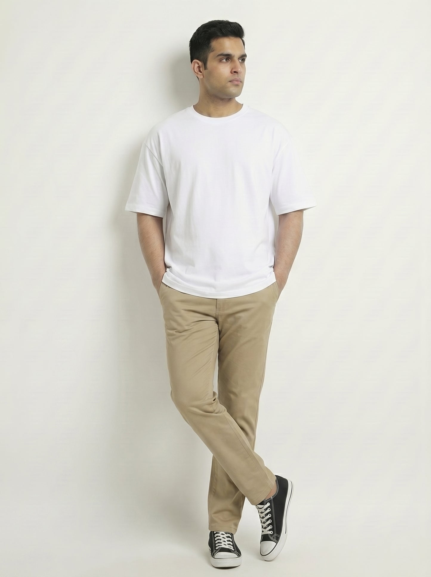 Premium 220 GSM Oversized Cotton T-Shirt – Unisex