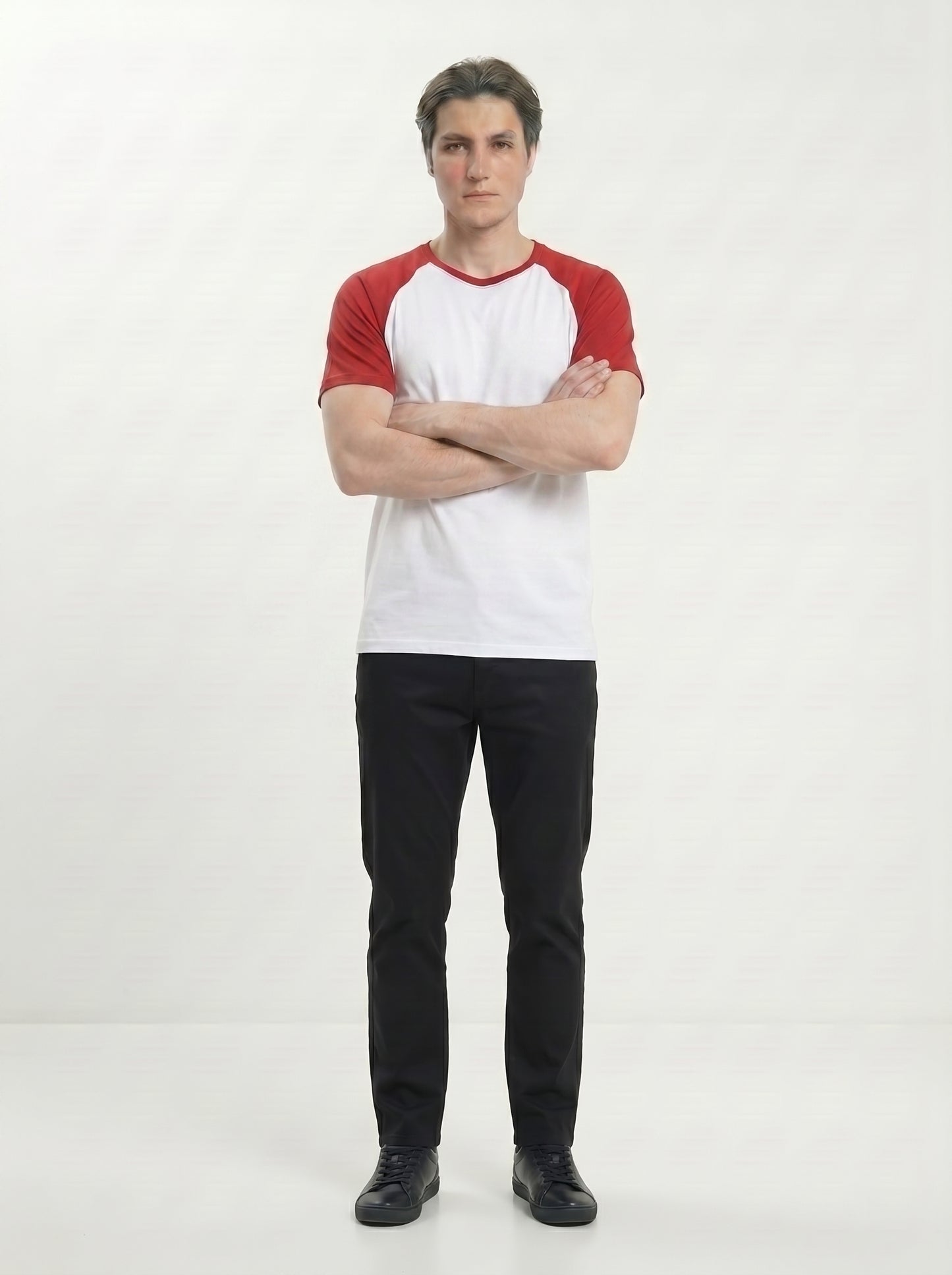 Men’s Raglan Half Sleeve 100% Cotton Soft & Comfortable Fit T-Shirt