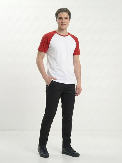 Men’s Raglan Half Sleeve 100% Cotton Soft & Comfortable Fit T-Shirt
