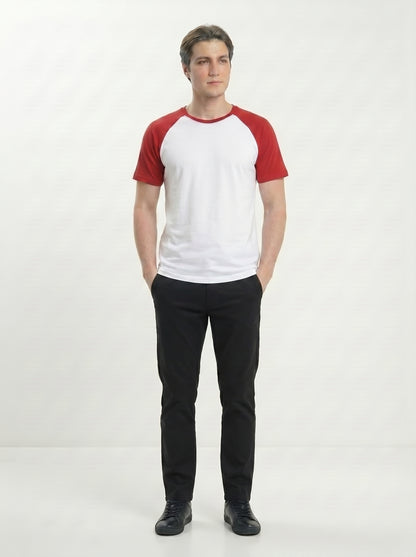 Men’s Raglan Half Sleeve 100% Cotton Soft & Comfortable Fit T-Shirt