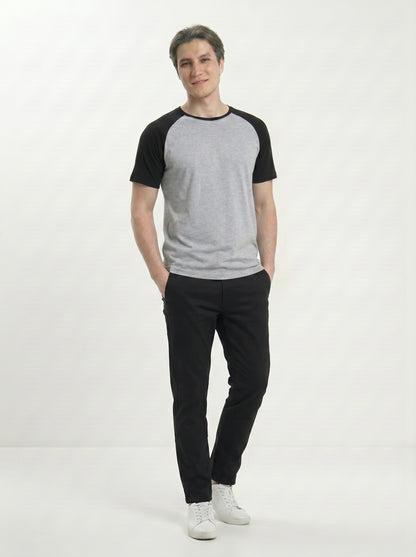 Men’s Raglan Half Sleeve 100% Cotton Soft & Comfortable Fit T-Shirt