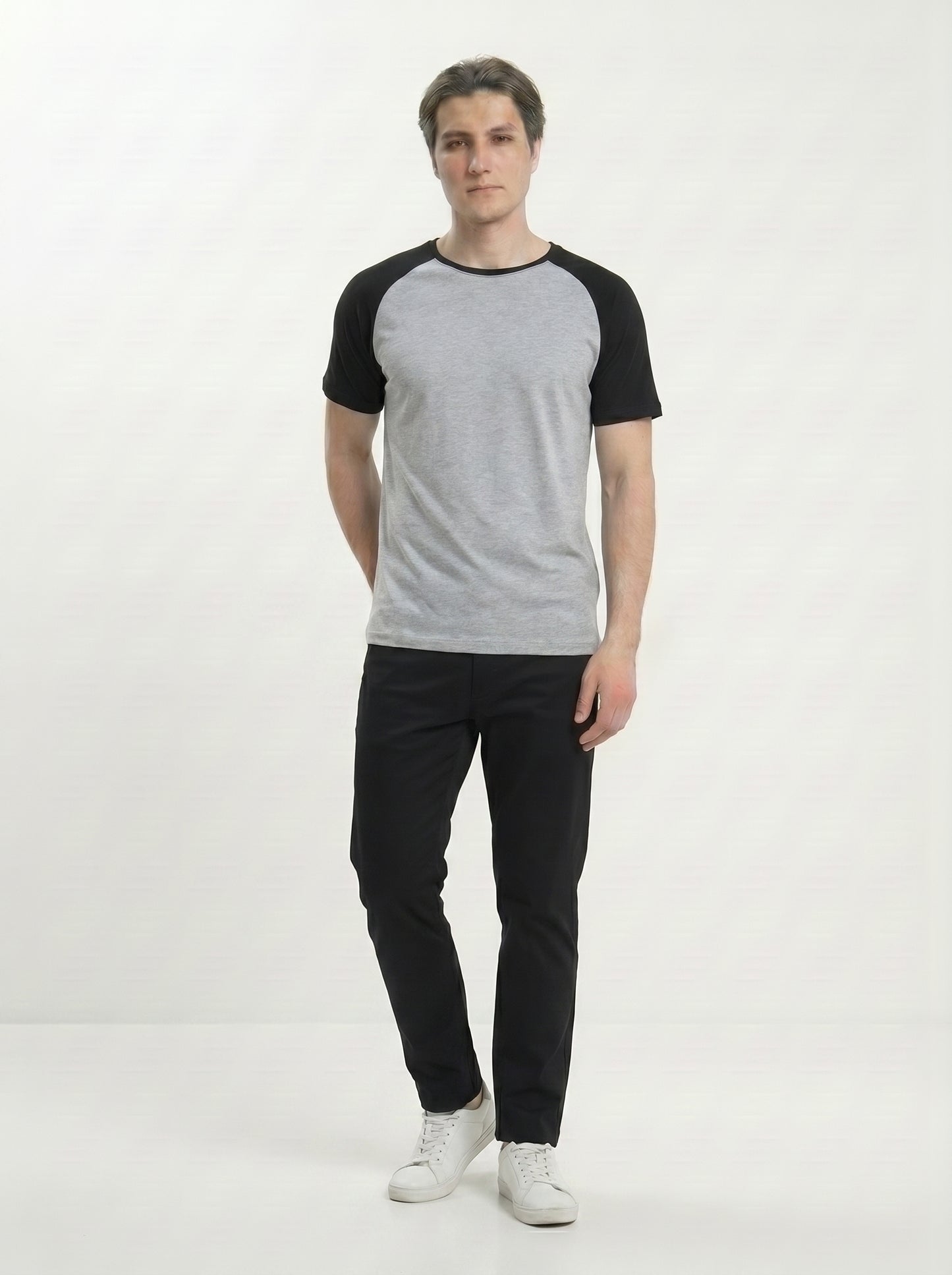 Men’s Raglan Half Sleeve 100% Cotton Soft & Comfortable Fit T-Shirt