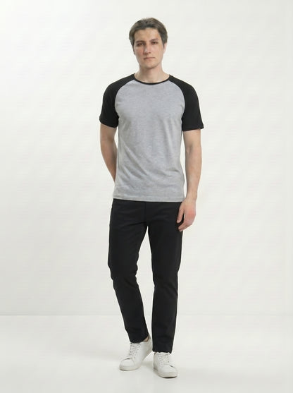 Men’s Raglan Half Sleeve 100% Cotton Soft & Comfortable Fit T-Shirt