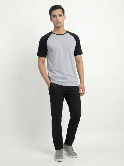 Men’s Raglan Half Sleeve 100% Cotton Soft & Comfortable Fit T-Shirt