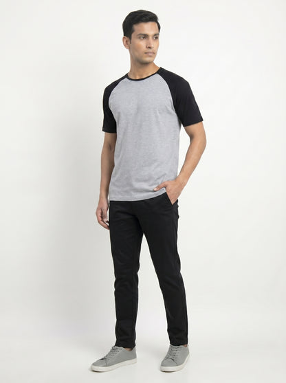 Men’s Raglan Half Sleeve 100% Cotton Soft & Comfortable Fit T-Shirt