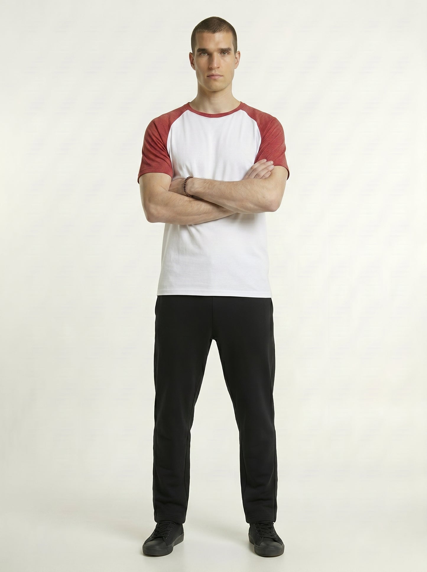 Men’s Raglan Half Sleeve 100% Cotton Soft & Comfortable Fit T-Shirt