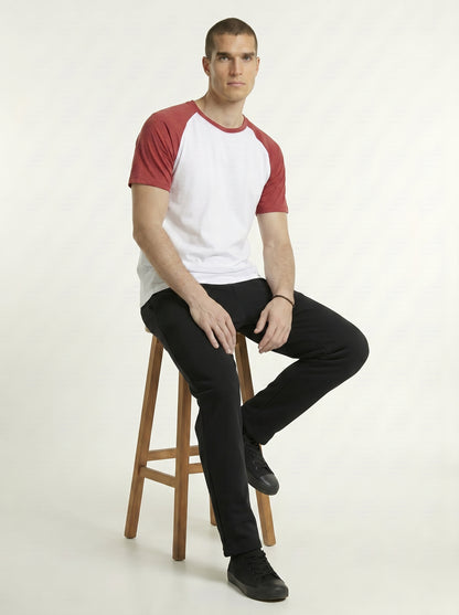 Men’s Raglan Half Sleeve 100% Cotton Soft & Comfortable Fit T-Shirt