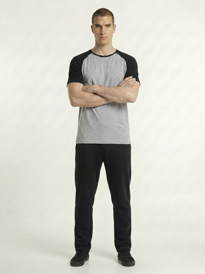 Men’s Raglan Half Sleeve 100% Cotton Soft & Comfortable Fit T-Shirt