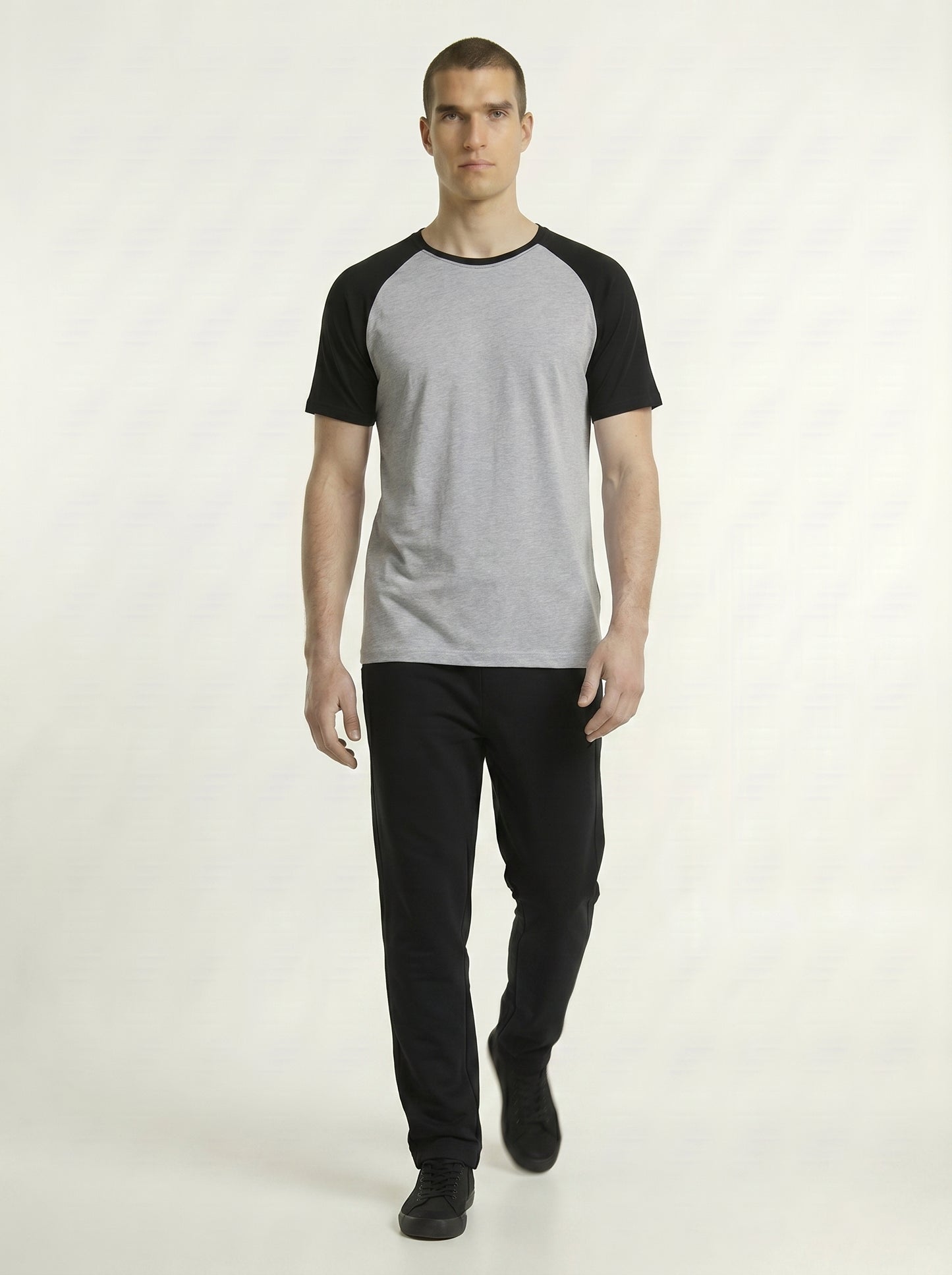 Men’s Raglan Half Sleeve 100% Cotton Soft & Comfortable Fit T-Shirt