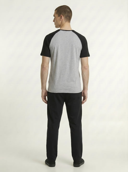 Men’s Raglan Half Sleeve 100% Cotton Soft & Comfortable Fit T-Shirt