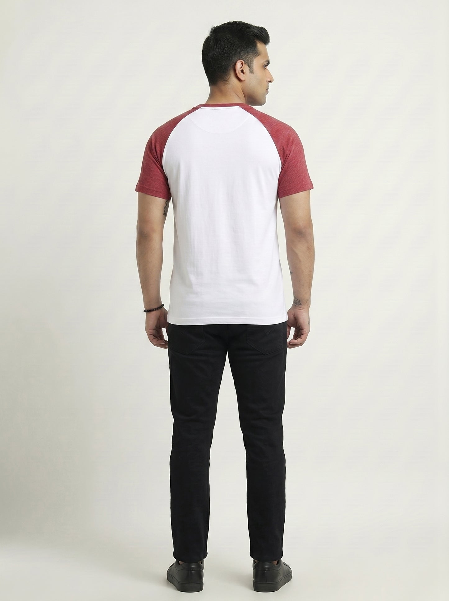 Men’s Raglan Half Sleeve 100% Cotton Soft & Comfortable Fit T-Shirt