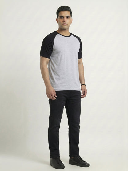 Men’s Raglan Half Sleeve 100% Cotton Soft & Comfortable Fit T-Shirt