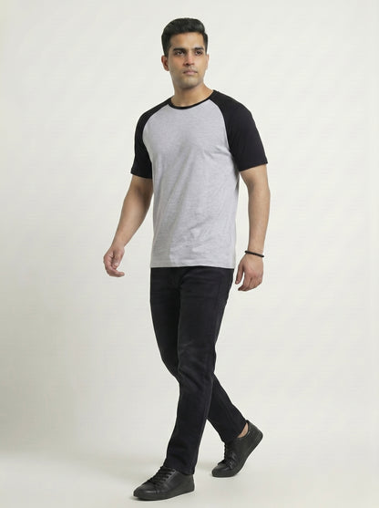 Men’s Raglan Half Sleeve 100% Cotton Soft & Comfortable Fit T-Shirt